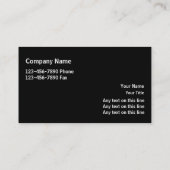 Baugewerbe-Karten Visitenkarte (Rückseite)