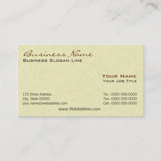 Baugewerbe-Karten Visitenkarte (Vorderseite)