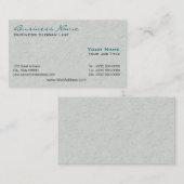 Baugewerbe-Karten Visitenkarte (Vorne/Hinten)