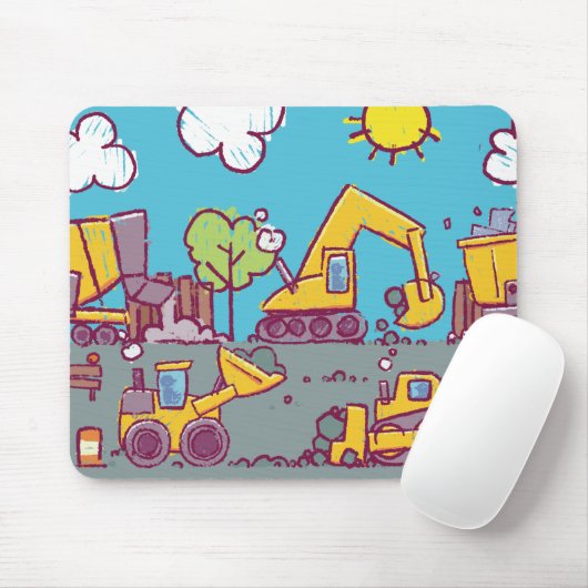 Baugewerbe Mousepad für Kinder (Mit Mouse)