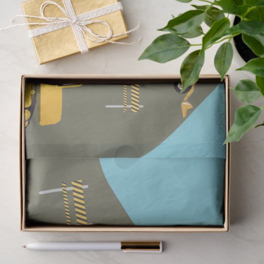 Baugewerbe Seidenpapier (Geschenk)