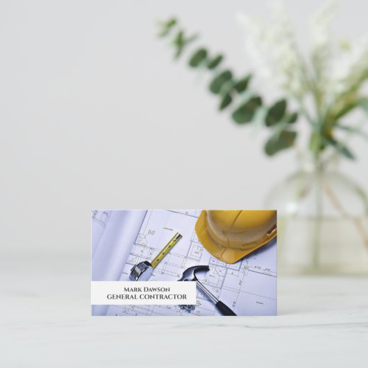 Baugewerbe Visitenkarte (Stehend Vorderseite)