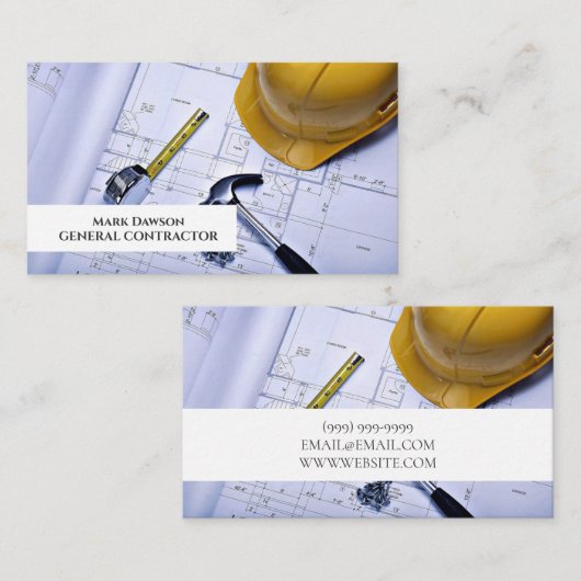 Baugewerbe Visitenkarte (Vorne/Hinten)
