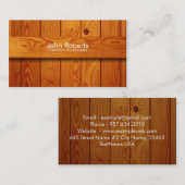 Baugewerbekarte Visitenkarte (Vorne/Hinten)