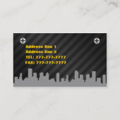 Baugewerbekarte Visitenkarte (Rückseite)