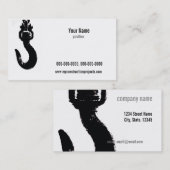 Baugewerbekartenschablone Visitenkarte (Vorne/Hinten)