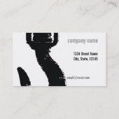 Baugewerbekartenschablone Visitenkarte (Rückseite)