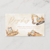 Baugiftregister Begleitkarte (Vorderseite)