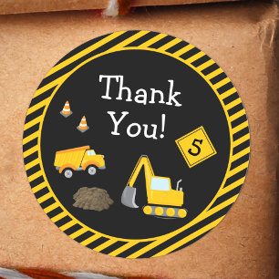 Bauglücklich Geburtstag mit Alter Junge Vielen Dan Runder Aufkleber