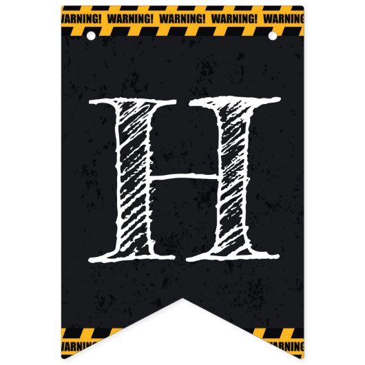 Bauglücklich zum Geburtstag Wimpelkette (Zweite Fahne)