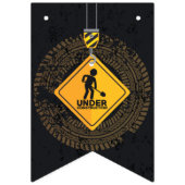 Bauglücklich zum Geburtstag Wimpelkette (Erste Fahne)