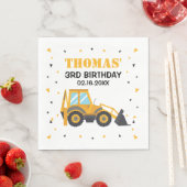 Baugrube Geburtstag Serviette (Beispiel)