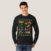 Baugrube Truck Santa Ugly Sweater Ch T-Shirt (Vorne ganz)