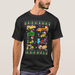 Baugrube Truck Santa Ugly Sweater Ch T-Shirt