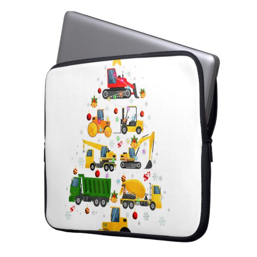 Baugrube Weihnachtsbaum für Jungen Gir Laptopschutzhülle (Vorderseite Links)