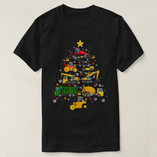 Baugrube Weihnachtsbaum für Jungen Gir T-Shirt (Design vorne)