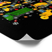 Baugrube Weihnachtsbaum für Jungs Gigi Poster (Ecke)