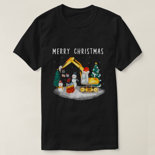 Baugrube Weihnachtsschmuck Funny T T-Shirt (Design vorne)