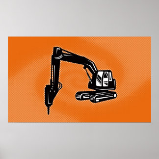 Baugrubenmechanikplakat Poster