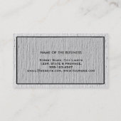 Baugrund Elegante Beruflich Moderne Visitenkarte (Rückseite)