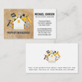 Bauhandwerkzeuge | Zuhause Reparaturen Visitenkarte (Vorne/Hinten)