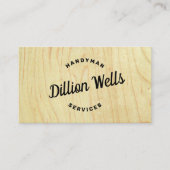 Bauhandyman Carpenter Visitenkarte (Vorderseite)