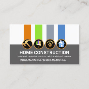 Bauhandyman Medals Zuhause Renovierung Visitenkarte