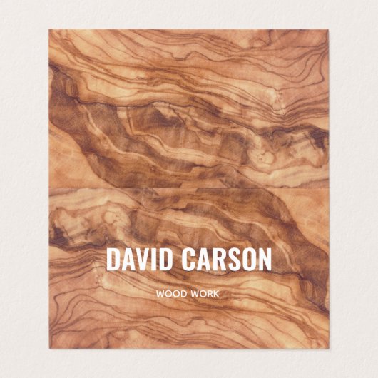 Bauhandyman QR-Code für Holzschnitzel Visitenkarten (Außenseite Aufgefaltet)