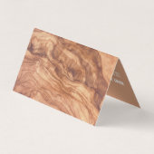 Bauhandyman QR-Code für Holzschnitzel Visitenkarten (Rückseite)