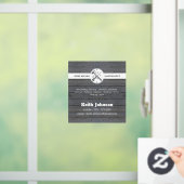 Bauhandyman Rustic Gray Wood Car Fensteraufkleber (Zuhause)
