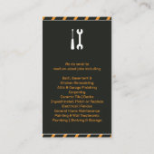 Bauhandyman-Visitenkarte Visitenkarte (Rückseite)