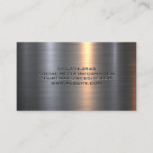 Bauharthut | Blue Collar Contractor Visitenkarte (Rückseite)