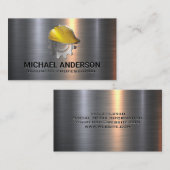 Bauharthut | Blue Collar Contractor Visitenkarte (Vorne/Hinten)