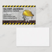 Bauharthut | Erbauer | Blue Collars Visitenkarte (Vorne/Hinten)