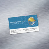 Bauharthut | Geber Magnetische Visitenkarte (Beispiel)