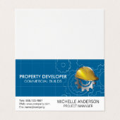 Bauharthut | Geber Visitenkarten (Außenseite Aufgefaltet)