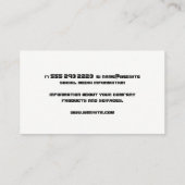 Bauharthut | Holzkörner Visitenkarte (Rückseite)