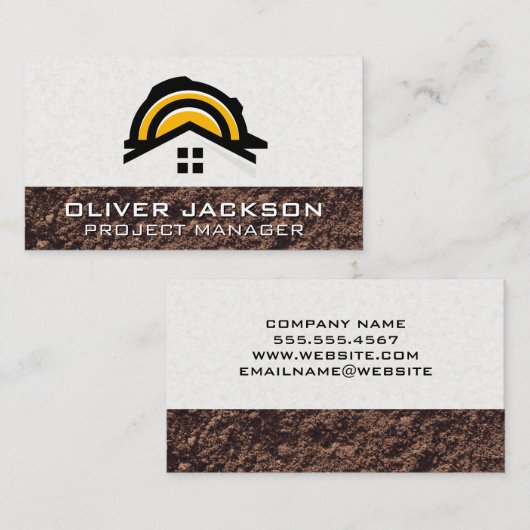 Bauharthut | Real Anwesen Developer Visitenkarte (Vorne/Hinten)