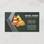 Bauharthut und -ausrüstung | Blue Collar Visitenkarte (Vorderseite)