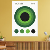 Bauhaus 1919 Concentric Circles Art, home decor  Leinwanddruck (Insitu (Wohnzimmer))
