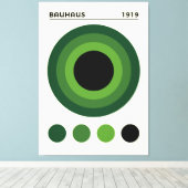 Bauhaus 1919 Concentric Circles Art, home decor  Leinwanddruck (Insitu (Holzboden))