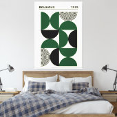 Bauhaus 1919 Geometric Circles Print, home decor Leinwanddruck (Insitu (Schlafzimmer))