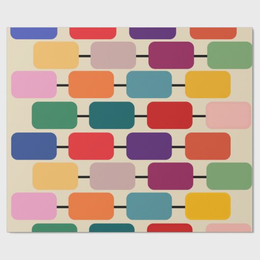 Bauhaus Abacus  Geschenkpapier (Flach)