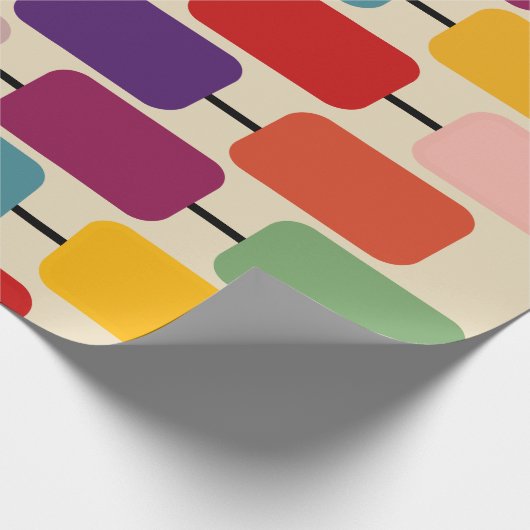 Bauhaus Abacus Geschenkpapier (Ecke)