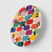 Bauhaus Abacus   Runde Wanduhr (Winkel)