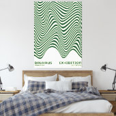 Bauhaus Abstract Wave Wall Art, for home decor Leinwanddruck (Insitu (Schlafzimmer))