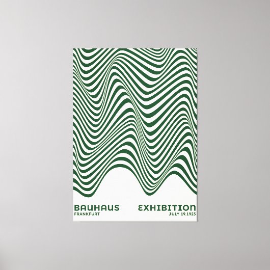 Bauhaus Abstract Wave Wall Art, for home decor Leinwanddruck (Vorderseite)