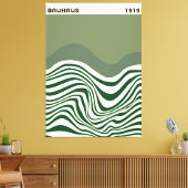 Bauhaus Abstract Wave Wall Art, home decor, Leinwanddruck (Insitu (Wohnzimmer))
