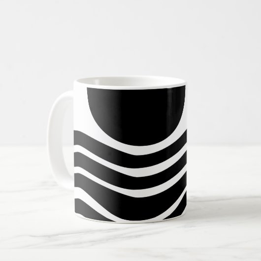 Bauhaus Abstrakt Coffee Tasse (Vorderseite Links)