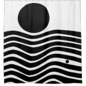 Bauhaus Abstrakt Duschvorhang (Vorderseite)